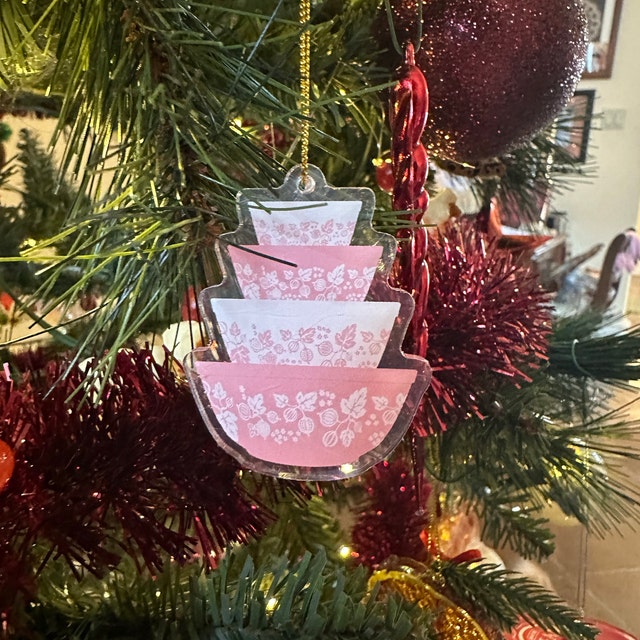 🎄Double-sided Miniature Vintage Stacking Bowl Christmas Ornaments