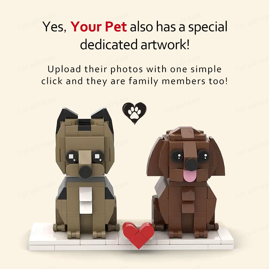 Custom Brick Set From Your Favorite Photo, Personalized Minifigure, Perfect Memory Gift For Valentine's Day, LEGO Sets