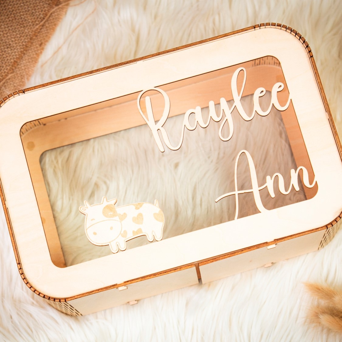 Personalized Wooden Piggy Bank with Name, Nursery Decoration, Name Piggy Bank