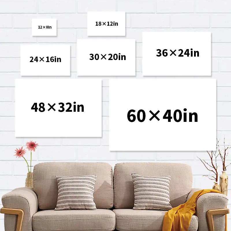 Personalized canvas “Sparkling hearts”