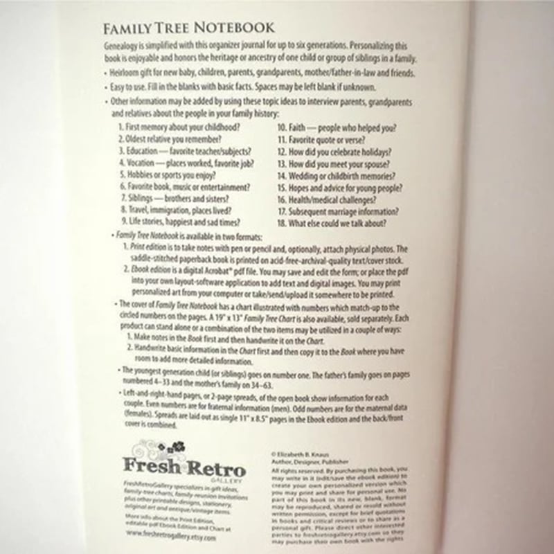 🎁2023-Christmas Hot Sale🎁 2023 Family Tree Notebook - Memories Of Ancestors