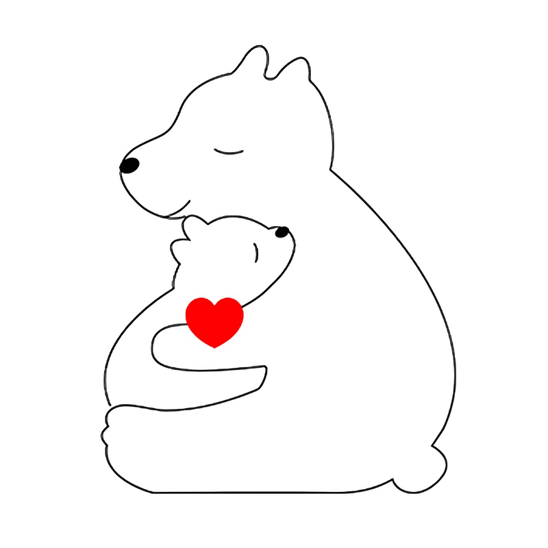 Handcrafted - Family - Wooden Bears Family - Wooden Pet Carvings 