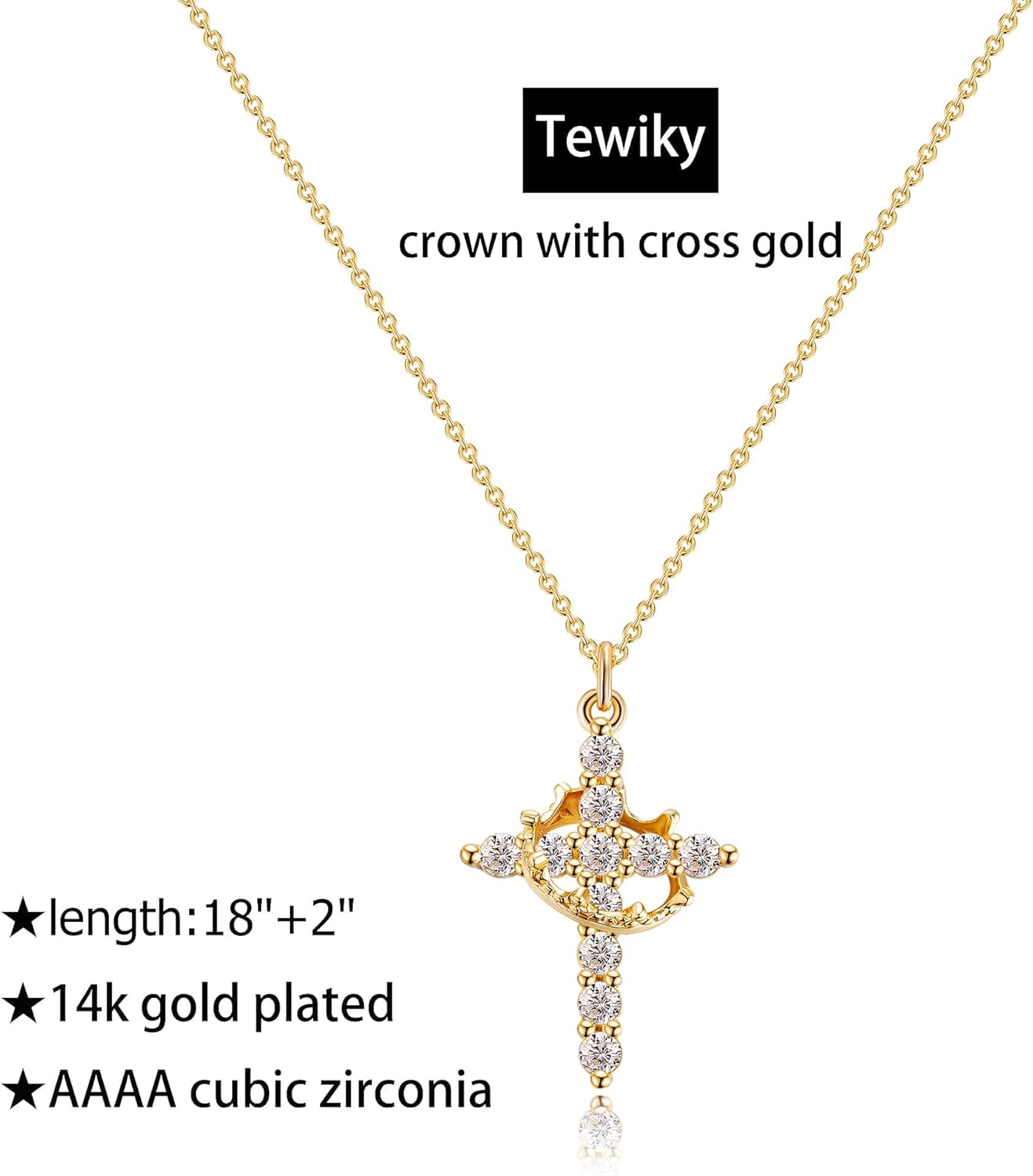 ❤️Rotatable Crown Cross Pendant Necklace❤️