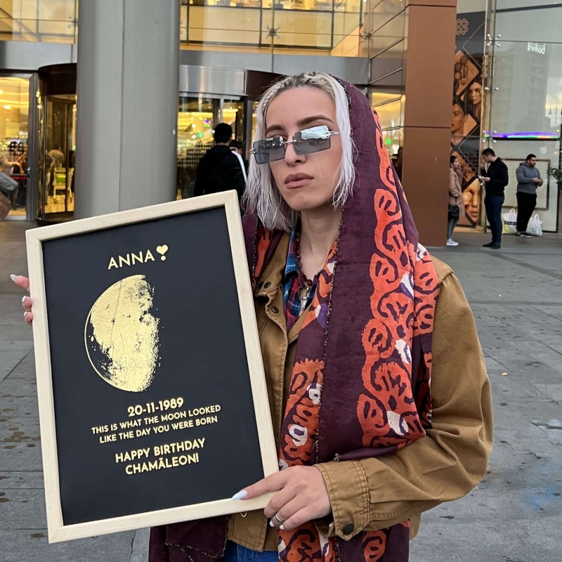 Custom Art Real Moon Phase