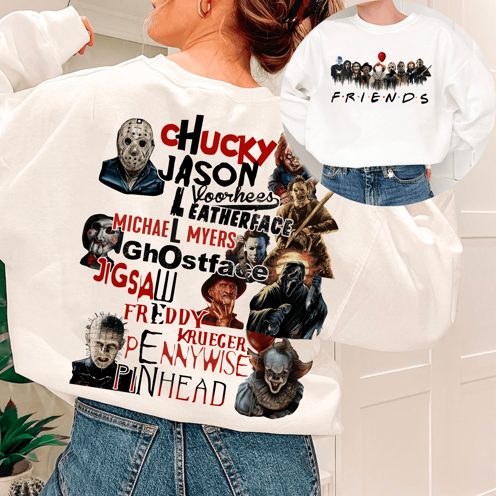 Horror Characters Shirt – Sweatshirt, Tshirt, Hoodie