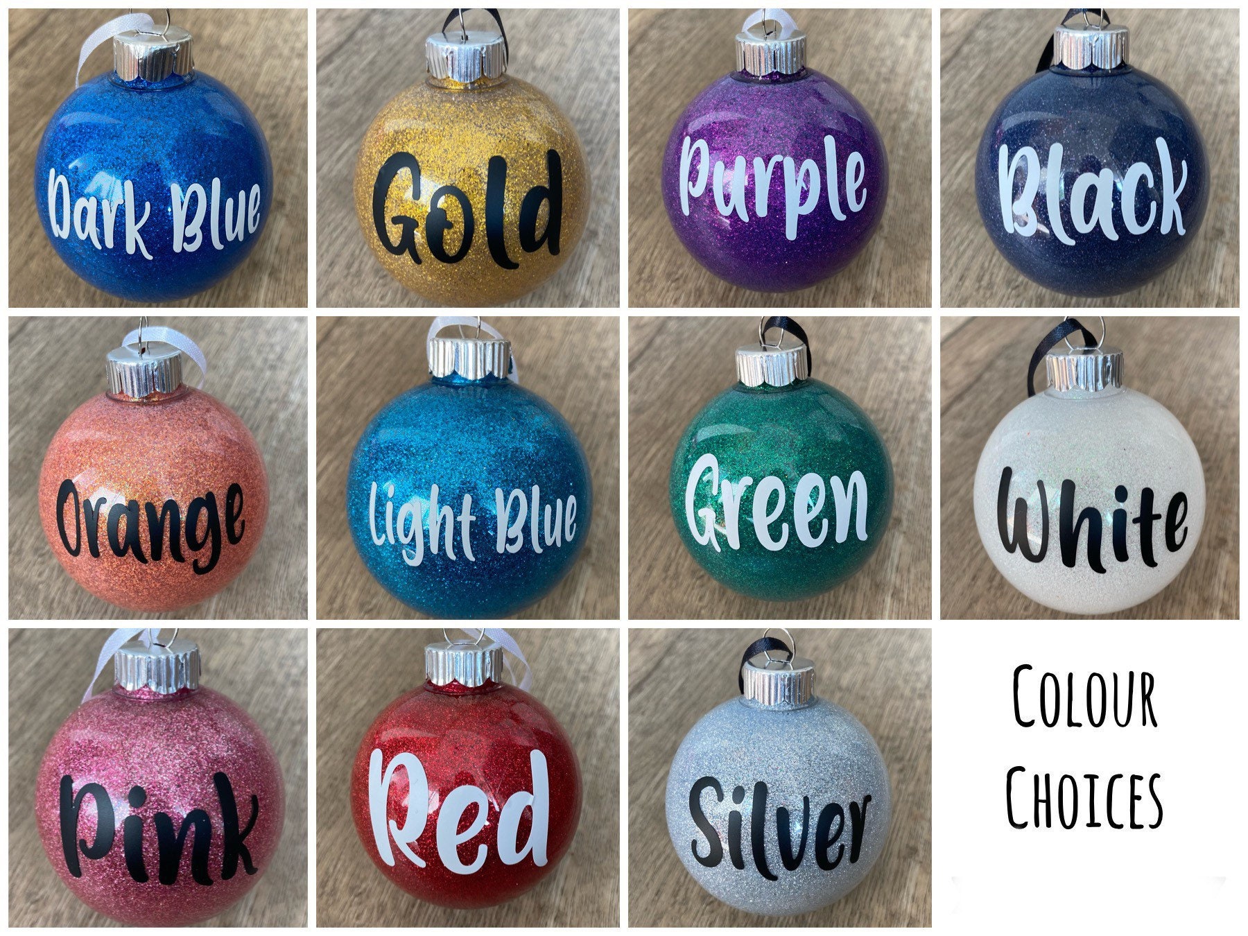 2024 Custom Handmade "Live Laugh Fuck Off" Christmas tree ornament