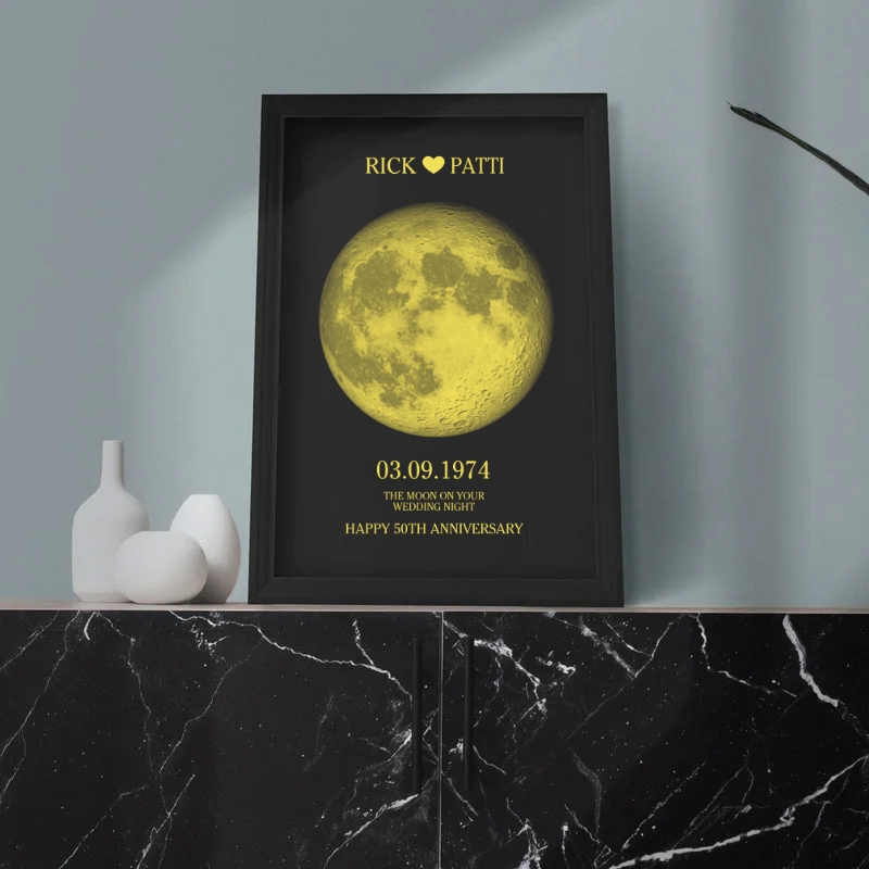 Custom Art Real Moon Phase