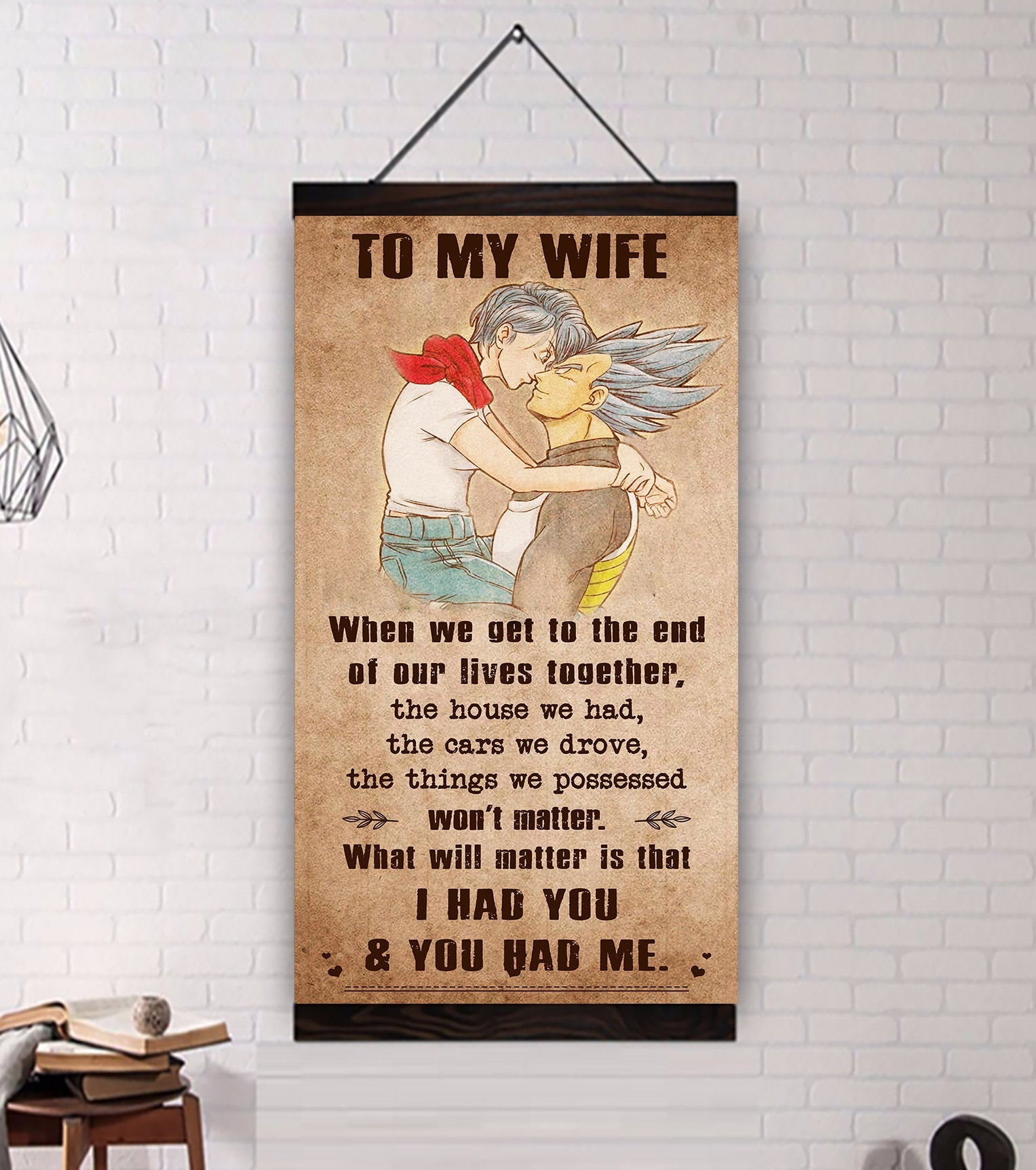 (X1) TO MY WIFE-I HAD YOU AND YOU HAD ME-Carl & Ellie-UP - CANVAS POSTER