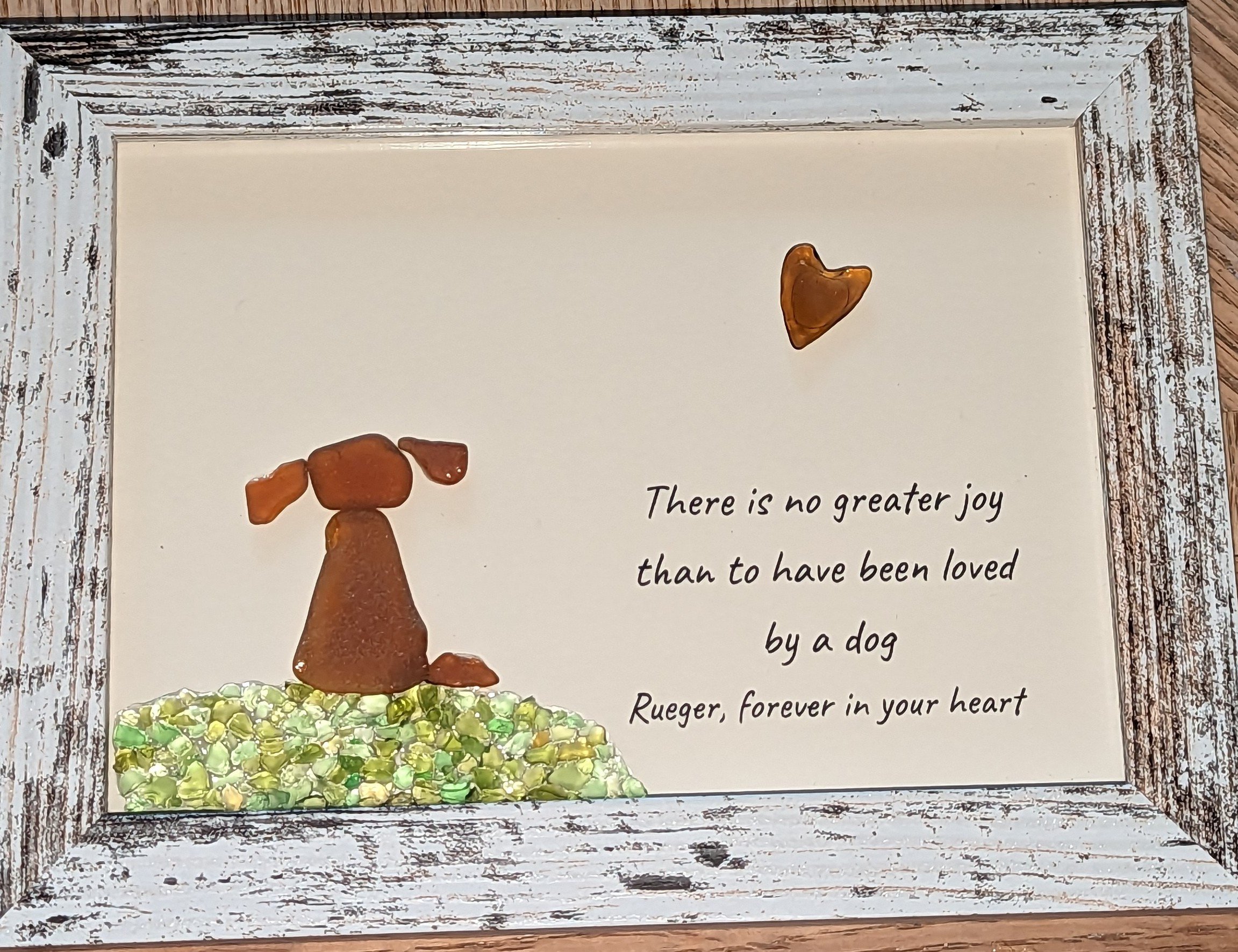 🔥Early Xmax Sale 49% OFF🥰Sea Glass Art, Unique Gift for Dog Lovers