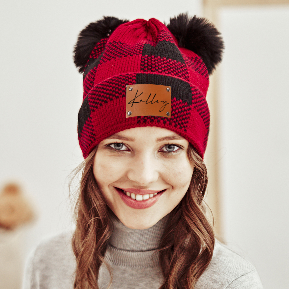 Personalized Adult &Kids Hats- Custom Name Hat- Winter Gift- Custom Knit Hat Custom Gift for Kids MaMa, Christmas Gift