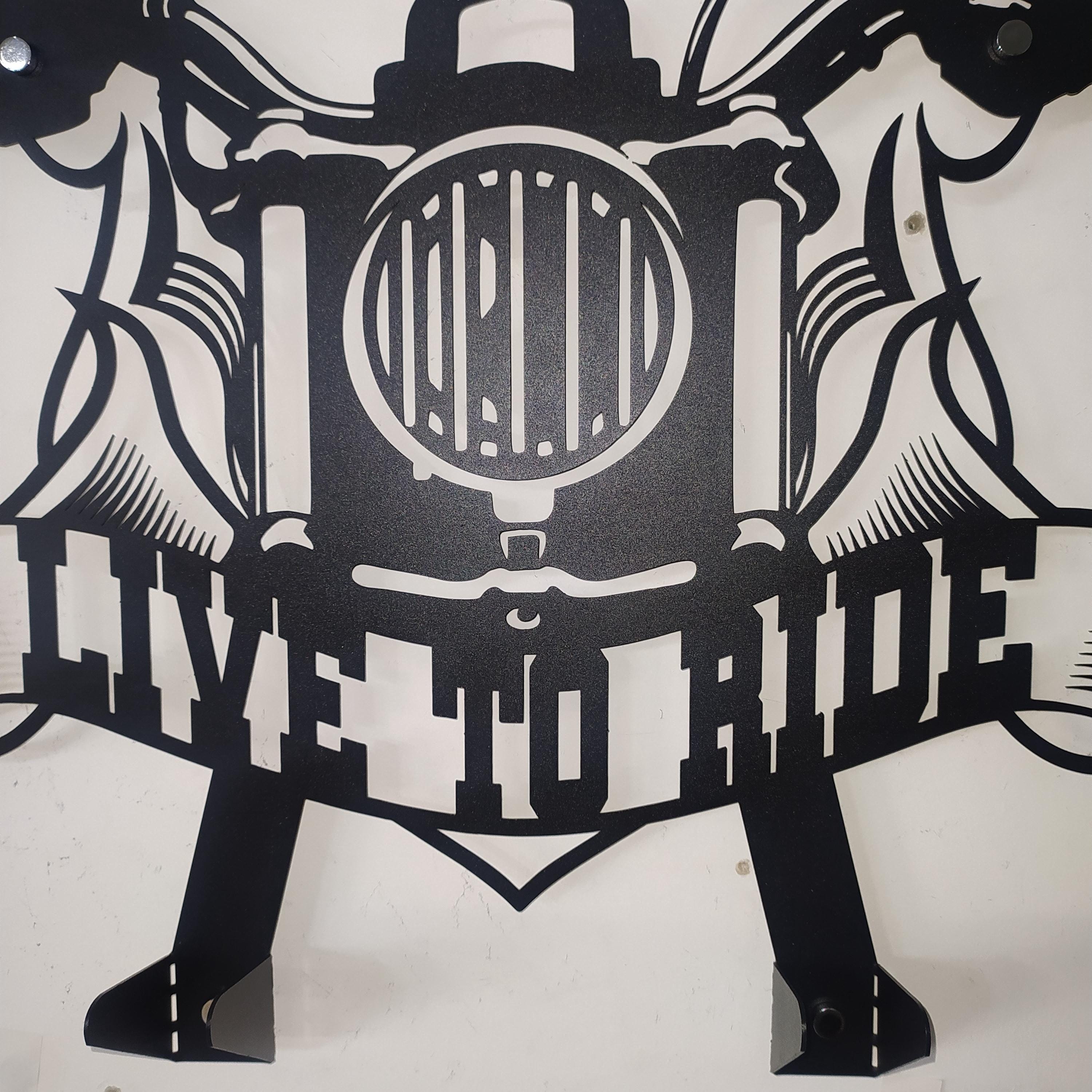 Custom Metal Jacket & Helmet Holder, Harley Davidson Gift for Him