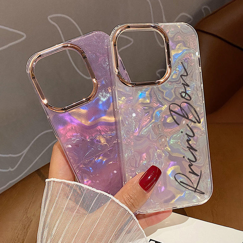 Personalized Textured design glitter phone case