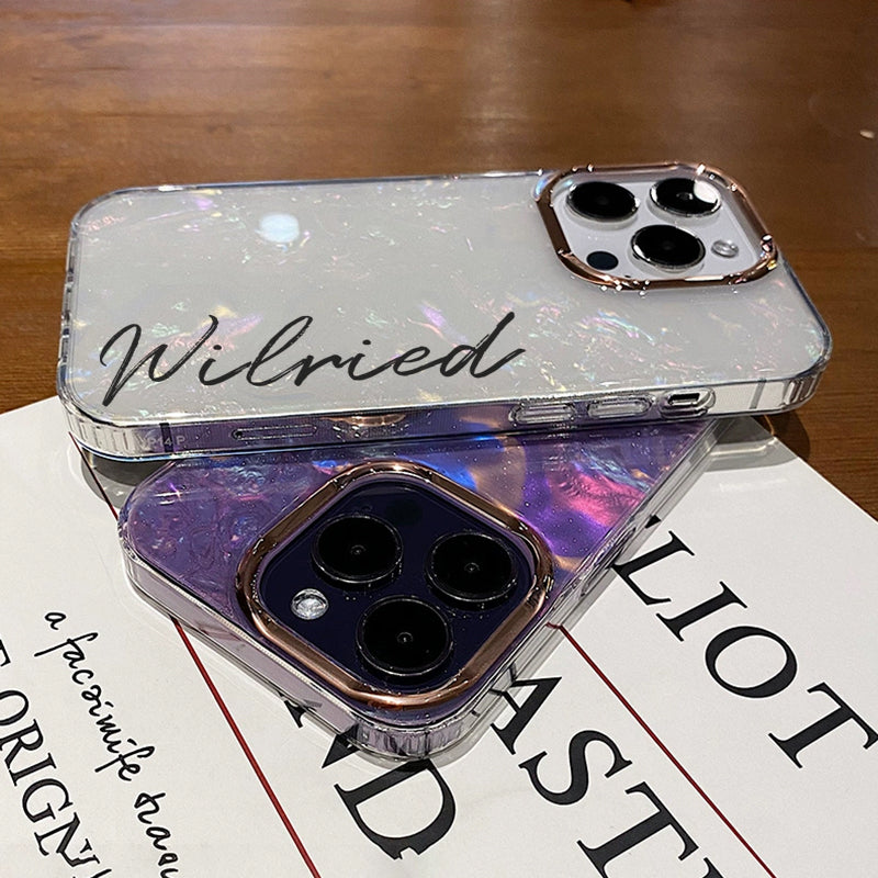 Personalized Textured design glitter phone case