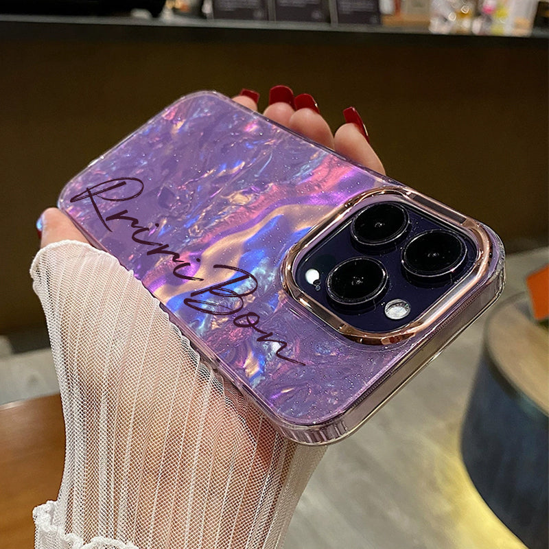 Personalized Textured design glitter phone case