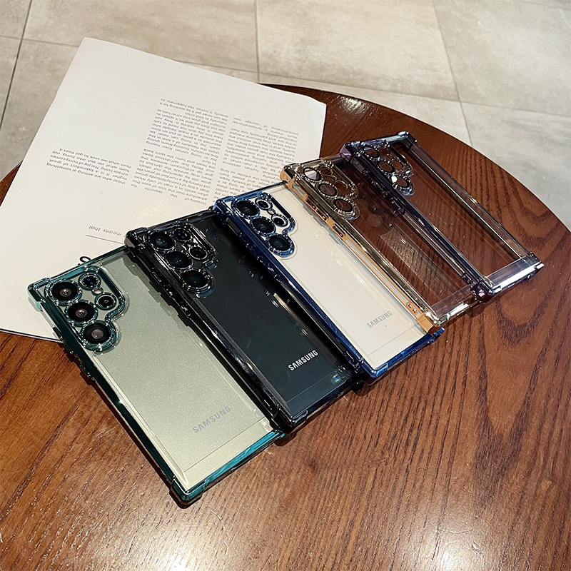 Customized Samsung Casual Vertical Name Ultra Transparent Phone Case