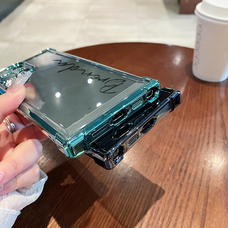 Customized Samsung Casual Vertical Name Ultra Transparent Phone Case