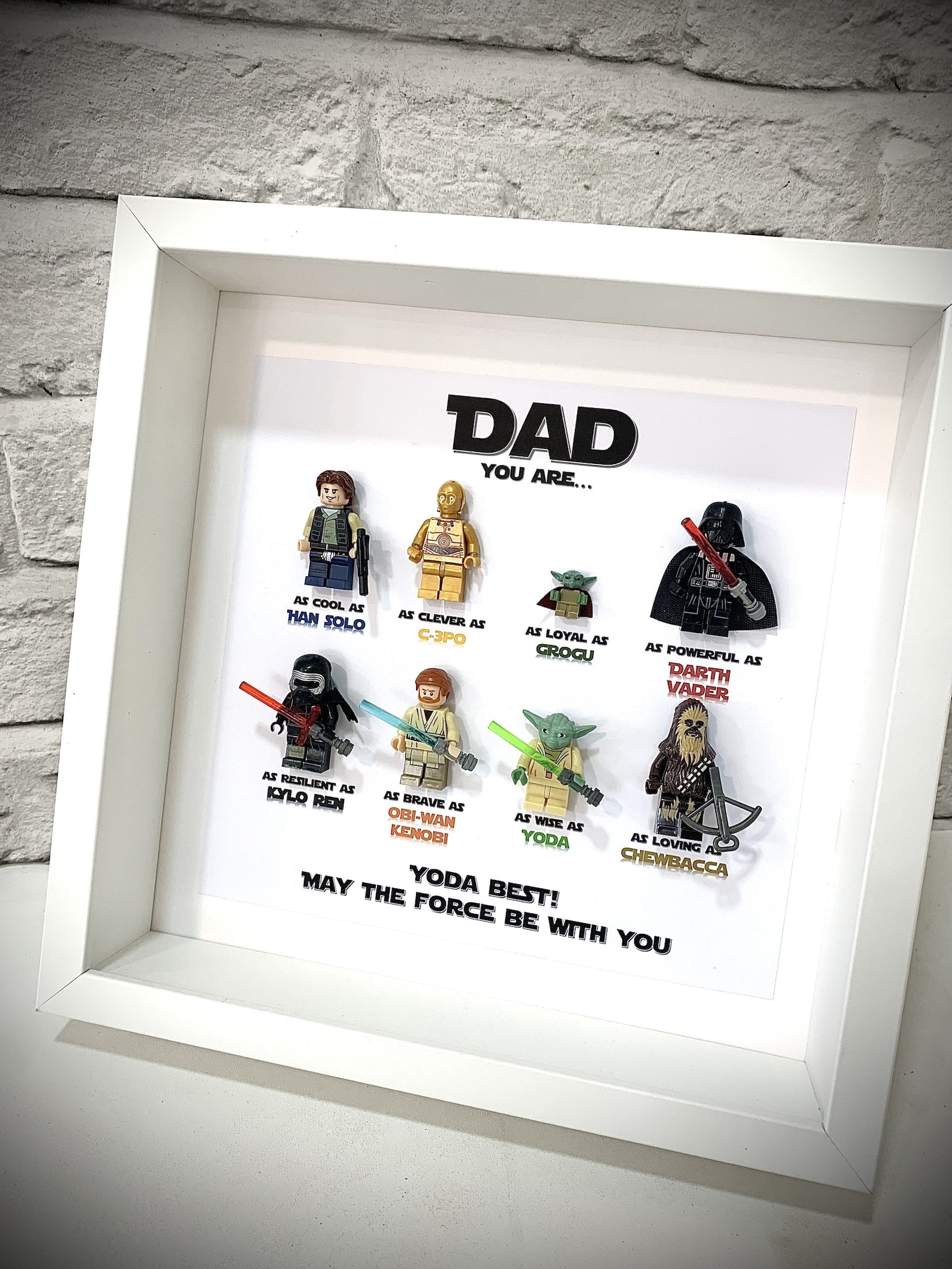 Personalised Fathers Day Gifts, Personalised Fathers Day Gifts, Personalised Box Frames, Personalised Birthday Gifts, Star Wars Father's Day