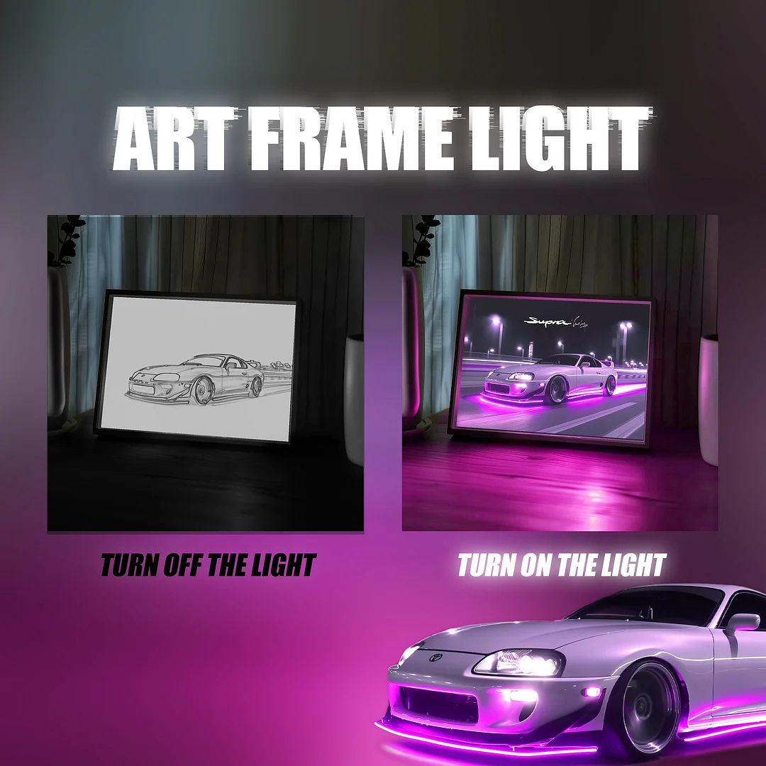 Cool Sports Car Light Art Painting——The best gift for car lovers