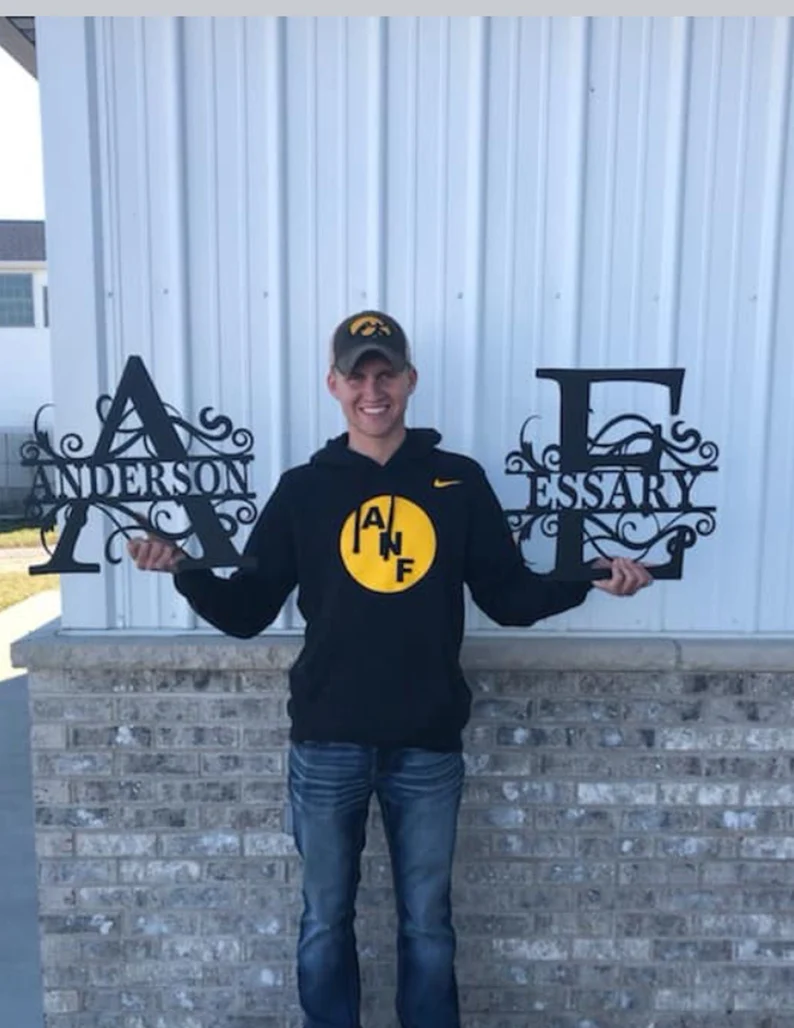 💕Personalized metal letter art 💕Customize the name you want🎁【Buy 2 free shipping】