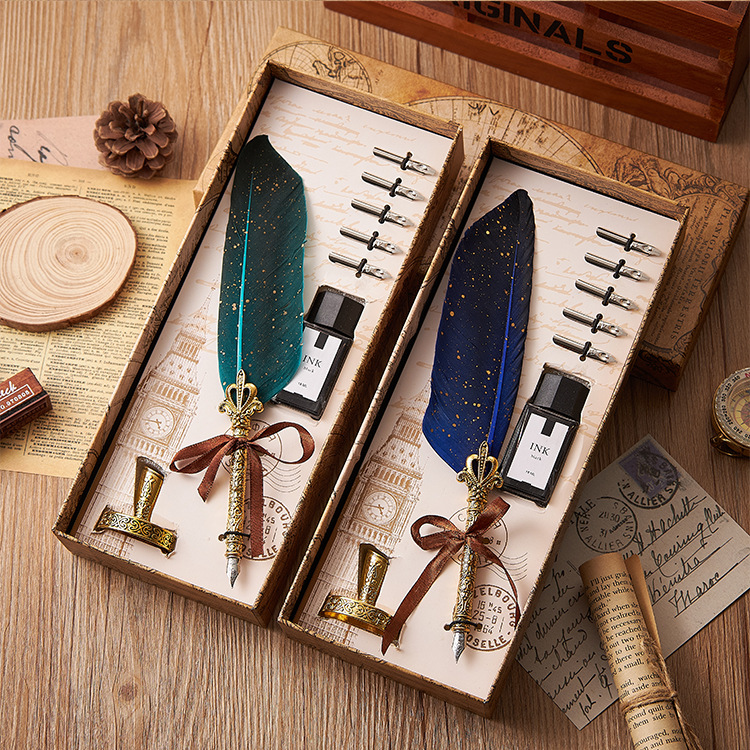 🎄🎅Early Christmas Sale 50% OFF - Vintage Quill Feather Pen