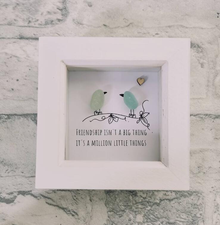 ❤️Friend Gift, seaglass art, best Friend Gift, seaglass