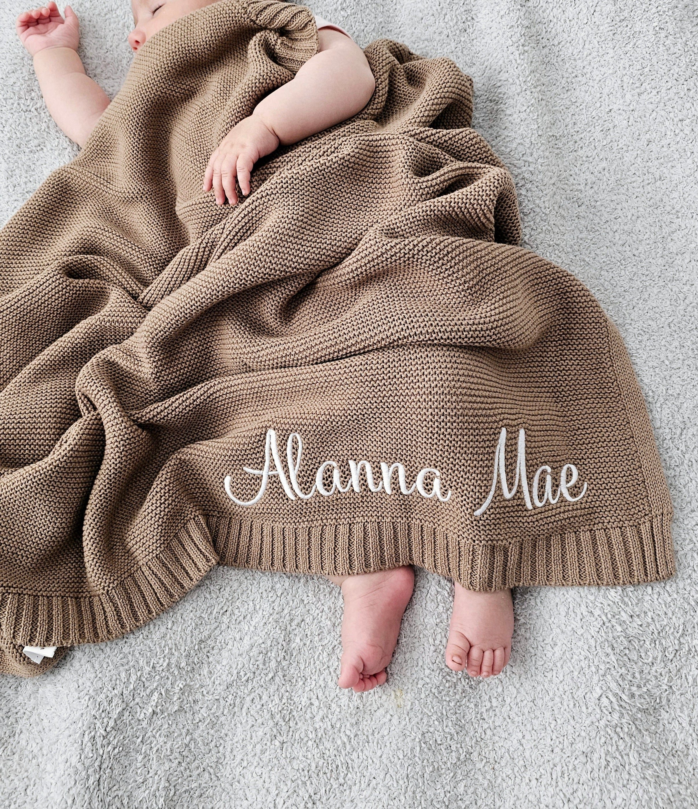 🎁Buy 2 free shipping🎁High quality personalized super soft embroidered name blanket for Kids
