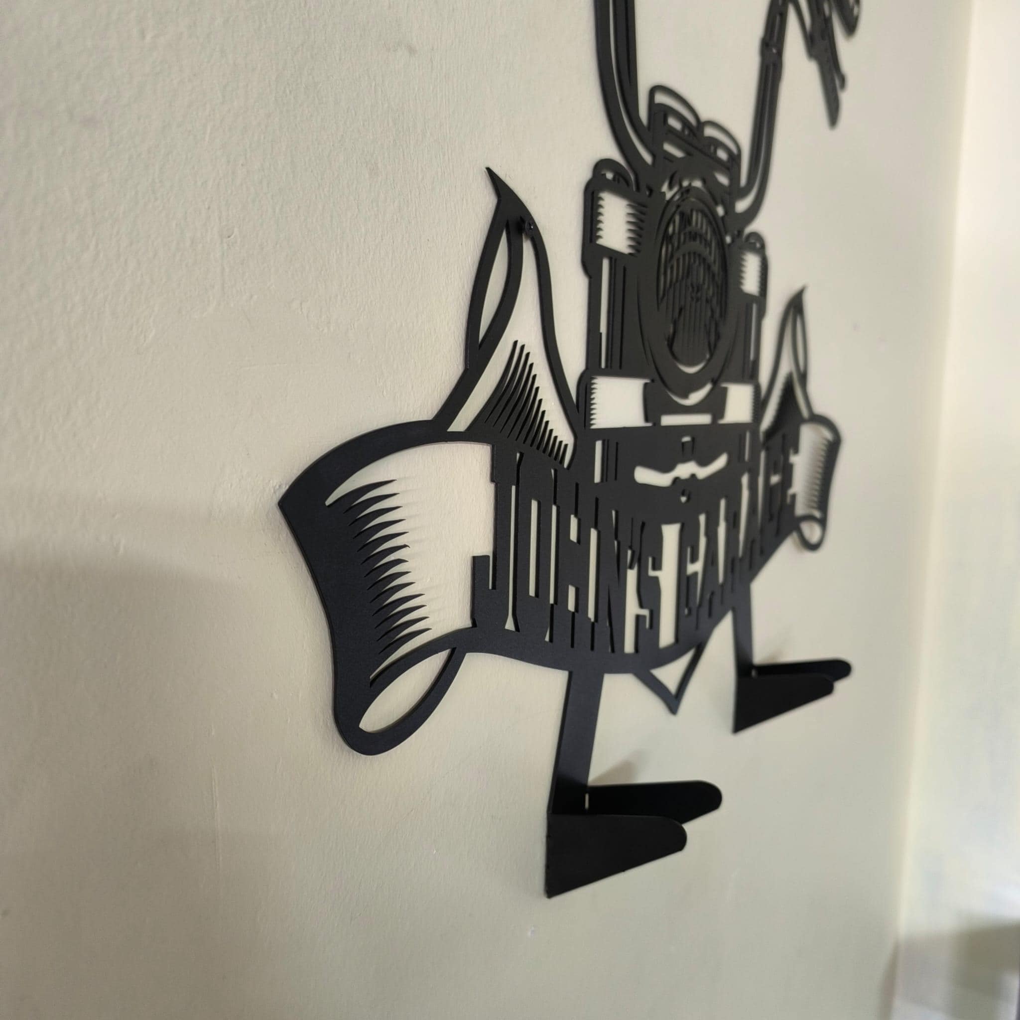 Custom Metal Helmet Holder, Harley Davidson Gift