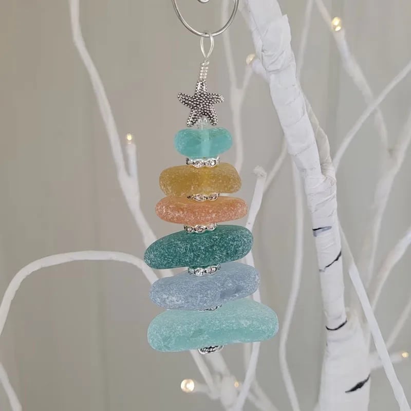 🔥LAST DAY 49% OFF - Sea Glass Christmas Tree Ornament