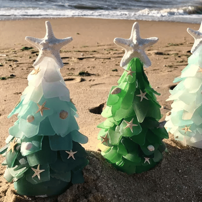  🎄2023 Arosebrden® Sea Glass Christmas Tree