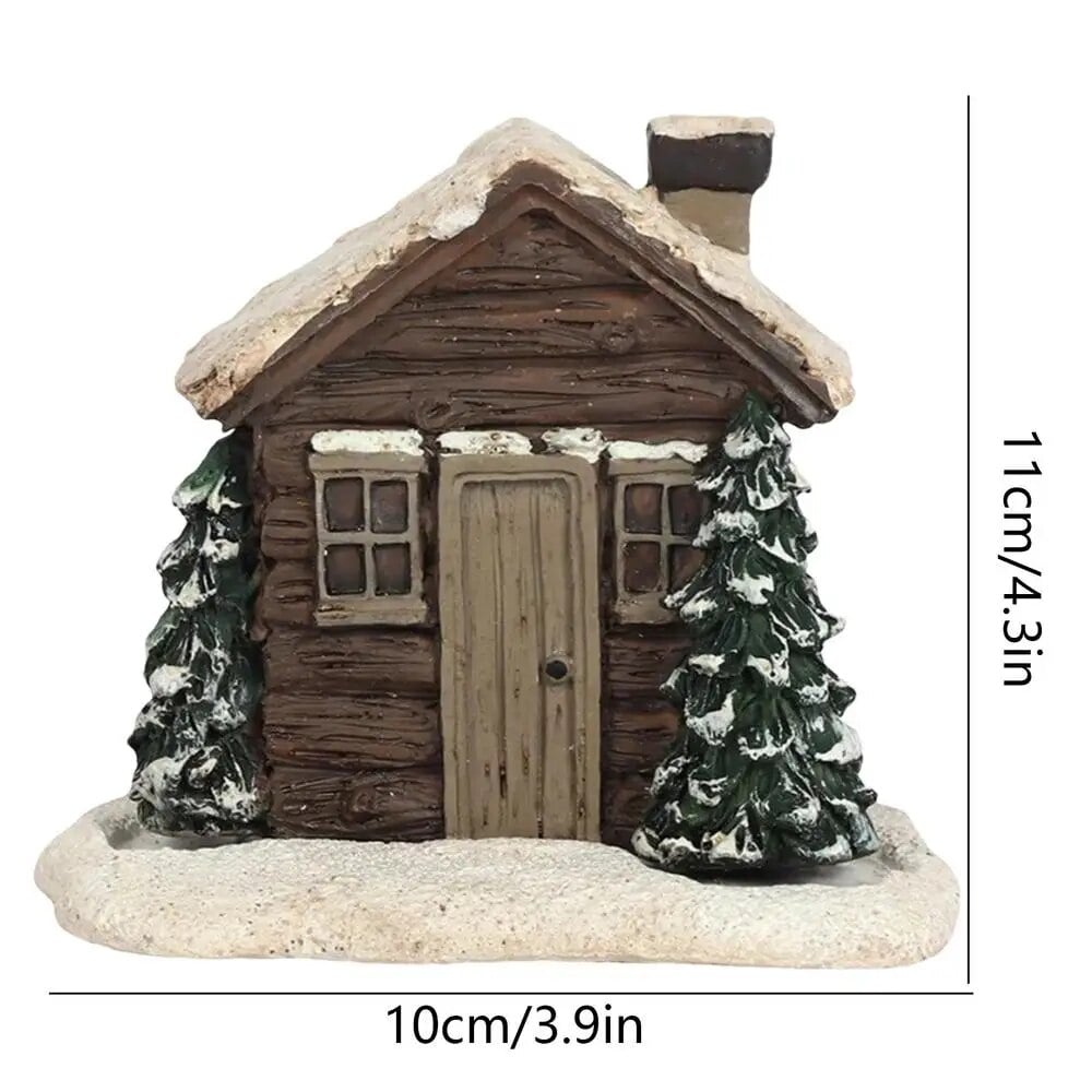 匠HOT SALE 49% OFF私2024 Christmas Log Cabin Incense Cone Burner