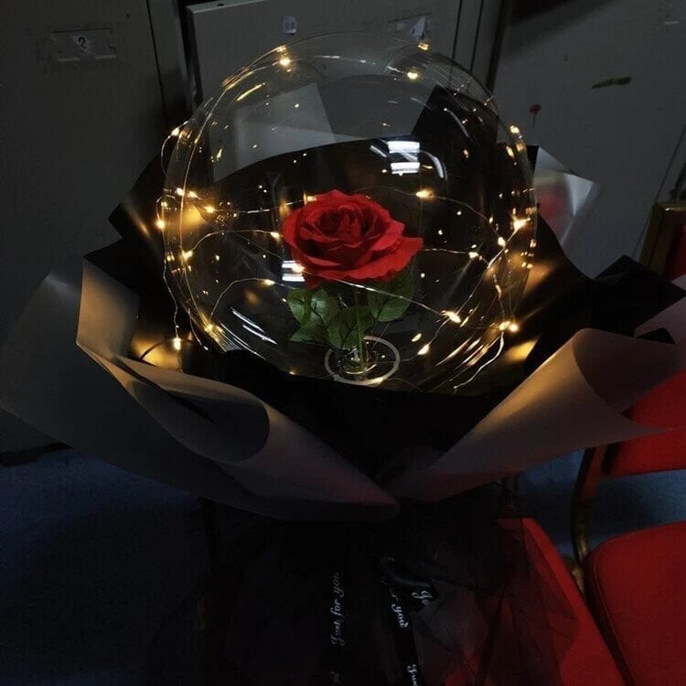 💕2024 Valentine's Day Hot Sale 🎈LED Luminous Balloon Rose Bouquet