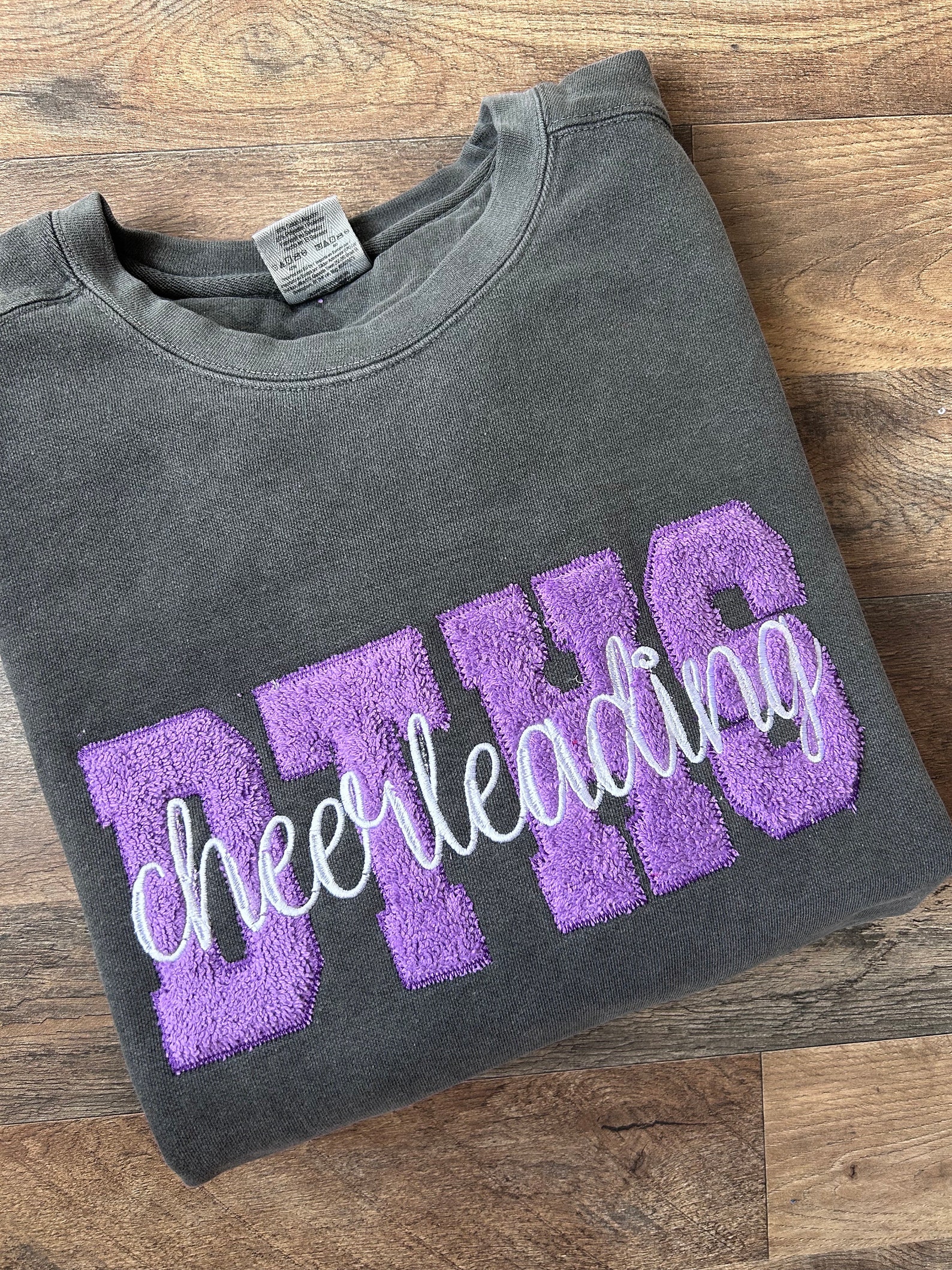 Custom Applique patch sweatshirt