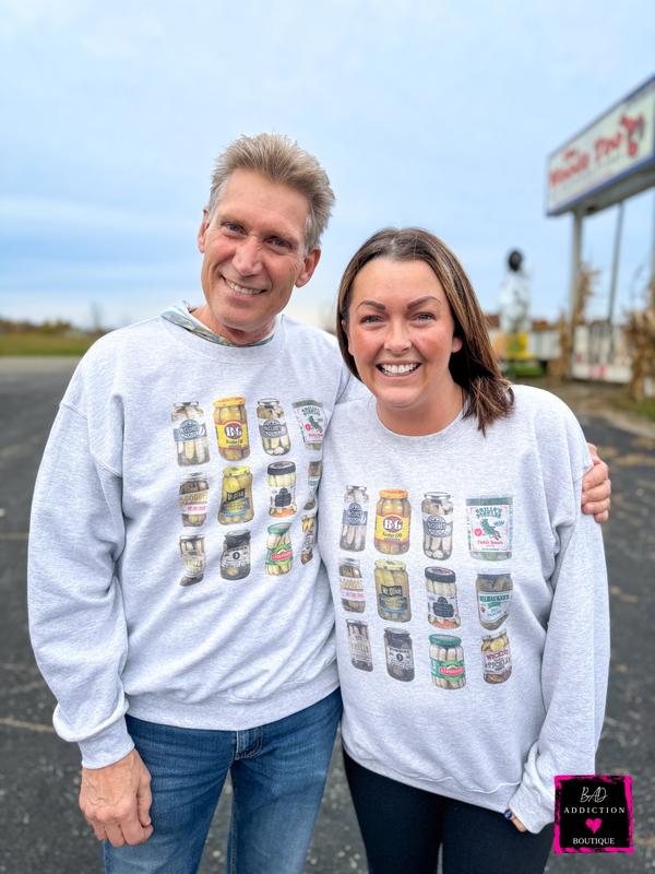 Gift for Pickle Lovers- Vintage Pickle Jar Tshirt Sweatshirt Hoodie