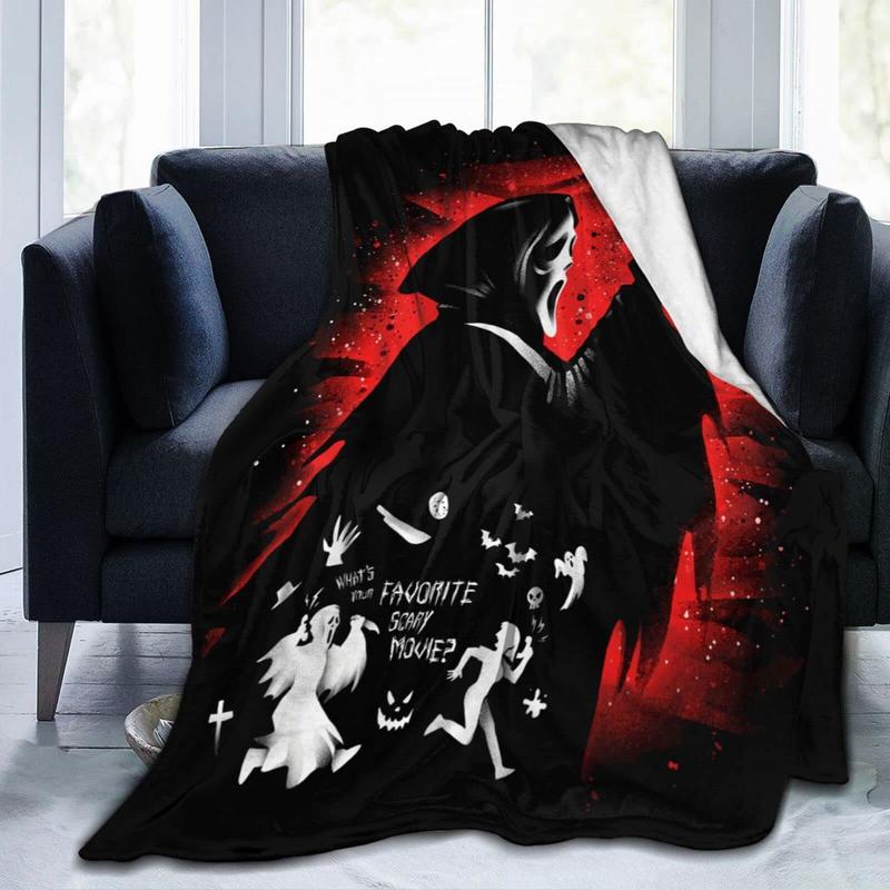 🎃Horror Movie Blanket Flannel Ultra-Soft Plush Throw For Horror Fans