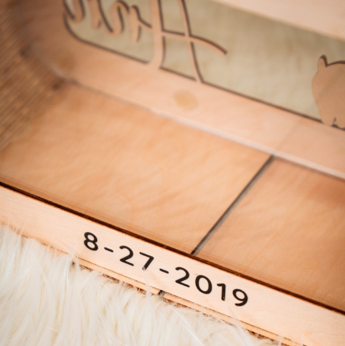 Personalized Wooden Piggy Bank with Name, Nursery Decoration, Name Piggy Bank