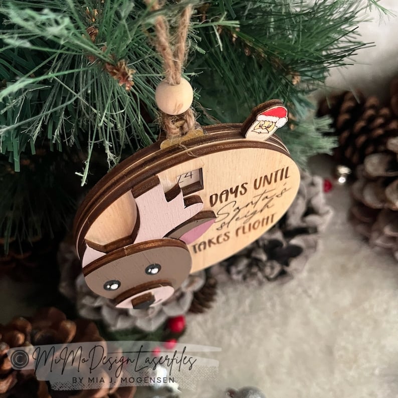 Christmas Countdown Sliding Ornament