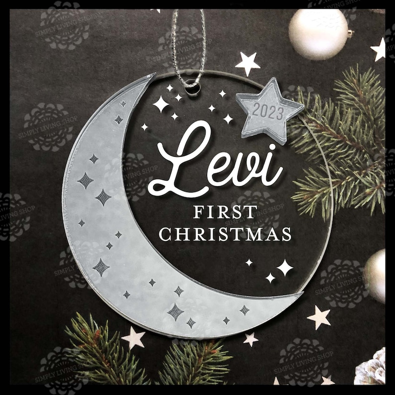 Personalized Baby Ornament - Babys First Christmas Ornament