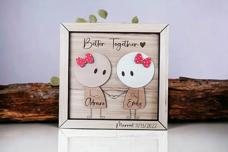 Personalized Couple Wooden Sign, Valentines Day Gift For Her/Him, Couple Names Sign, Anniversary Couple Gift, Personalized Birthday Gift