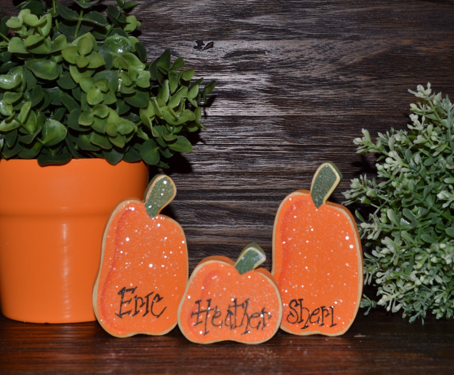 Personalized Pumpkins Family Block Set