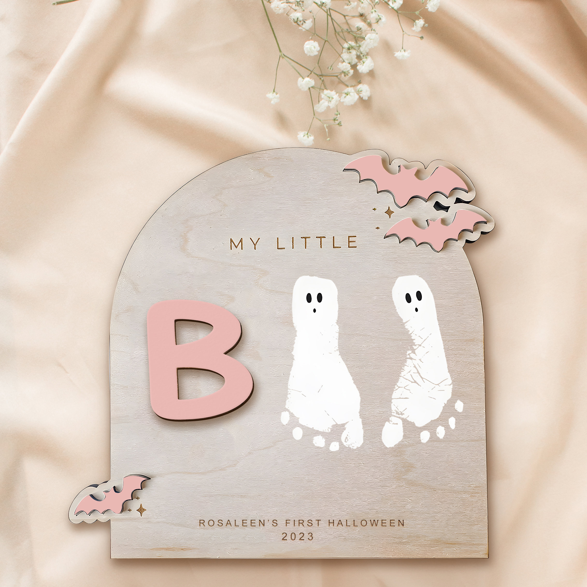 DIY Halloween Footprint Art, Baby First Halloween Keepsake