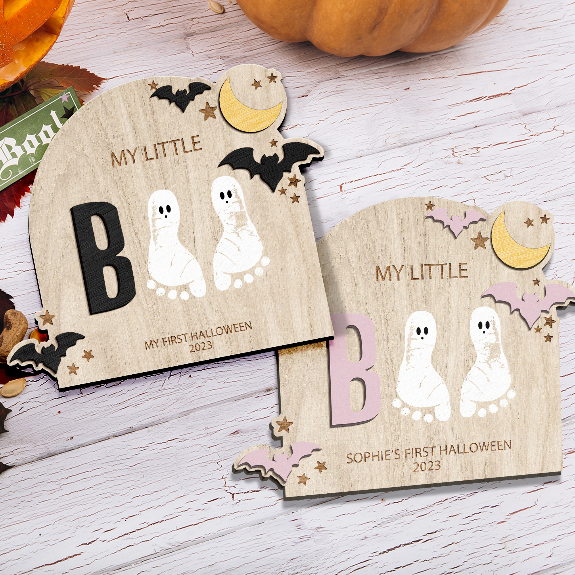 DIY Halloween Footprint Art, Baby First Halloween Keepsake