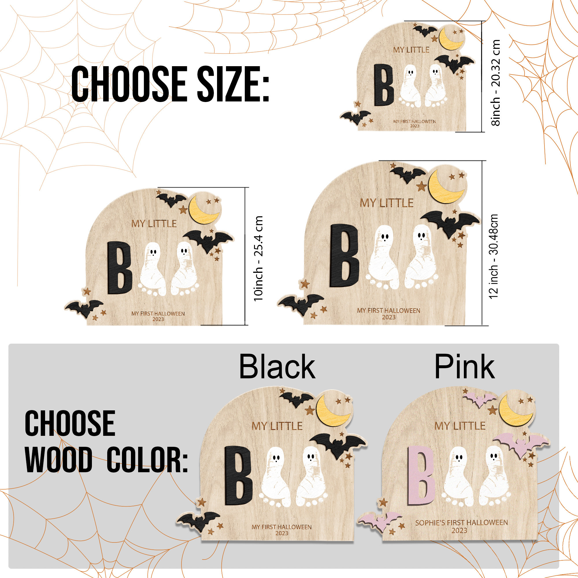 DIY Halloween Footprint Art, Baby First Halloween Keepsake