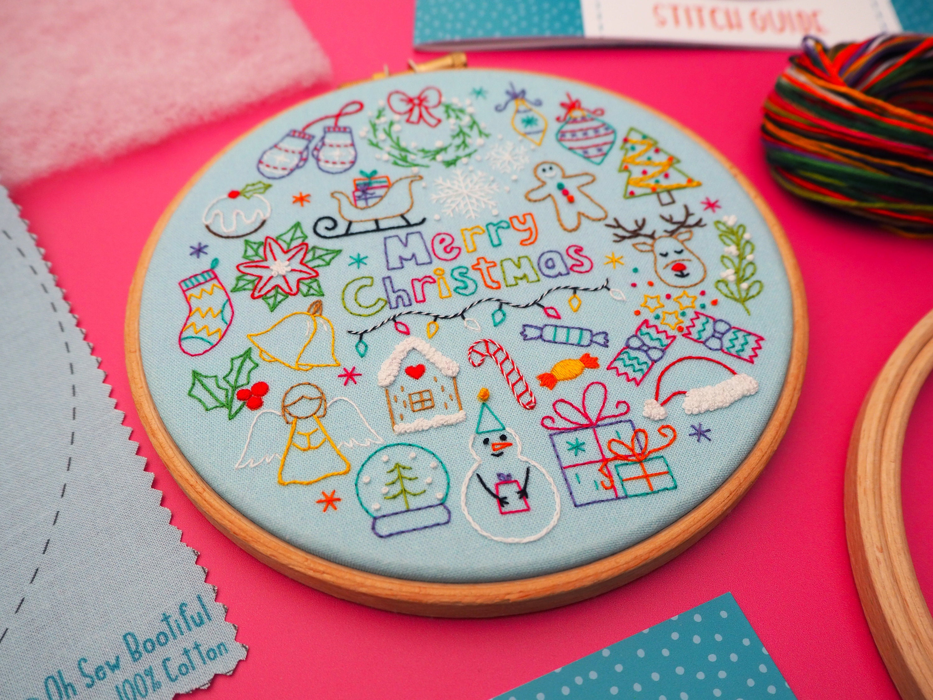 24 Days of Advent, Christmas Embroidery Kit