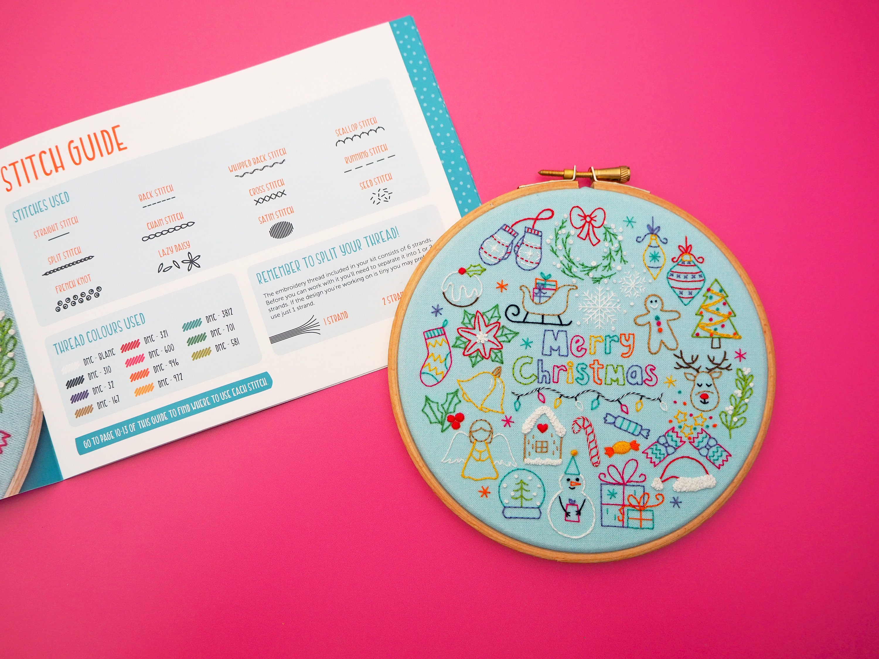 24 Days of Advent, Christmas Embroidery Kit