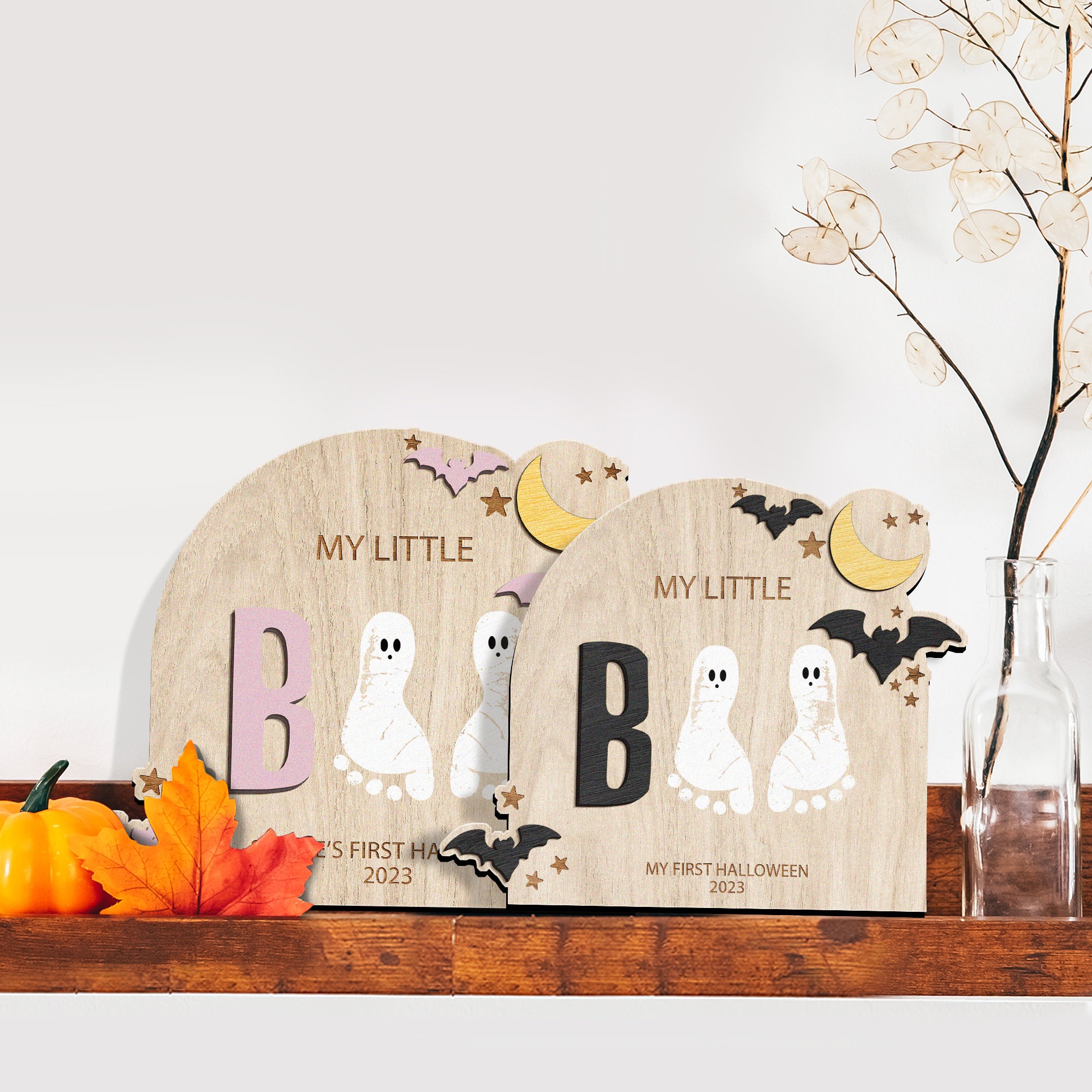 DIY Halloween Footprint Art, Baby First Halloween Keepsake