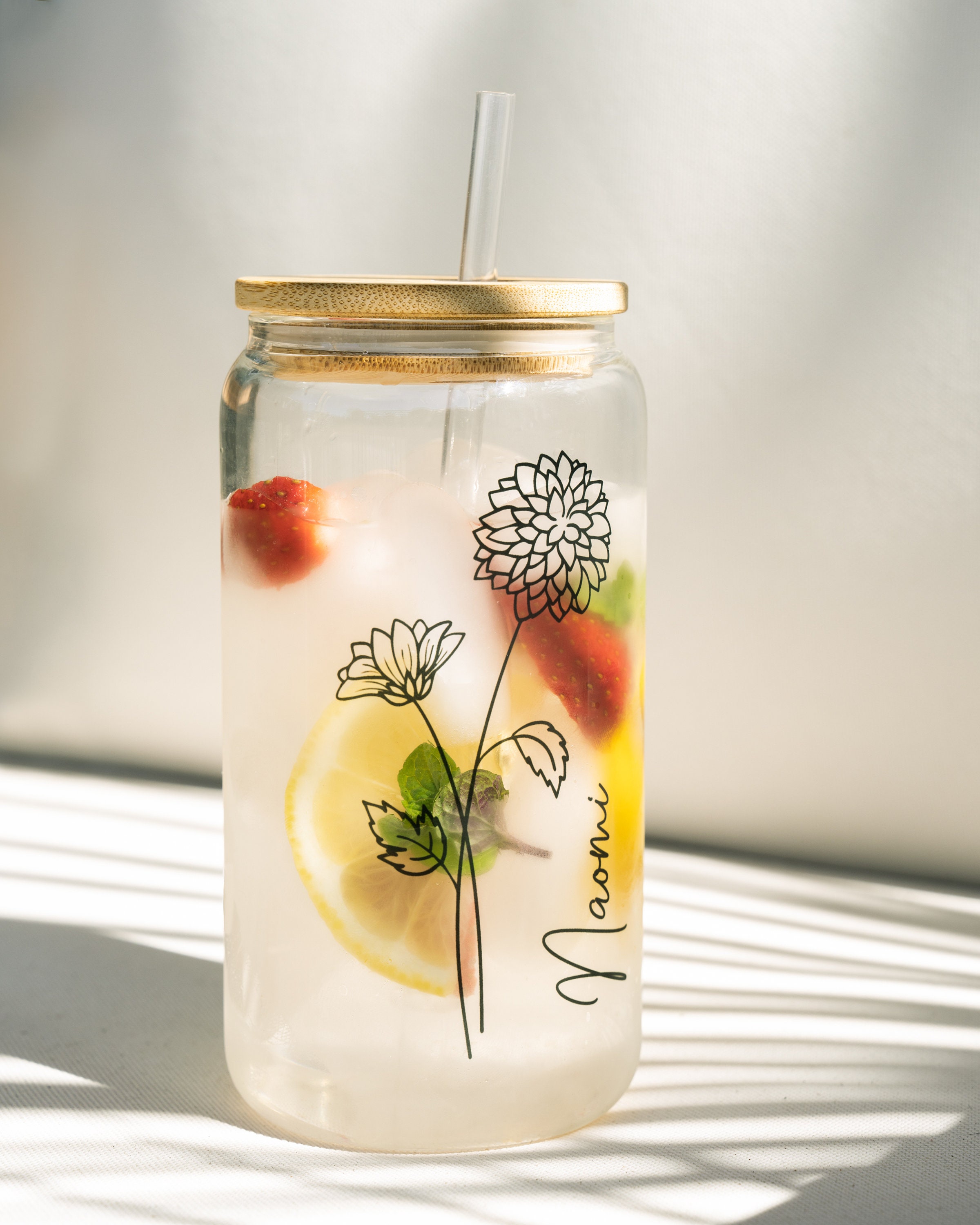 Personalized Birth Flower Cup With Name For Coffee,Tea,Drinks Lover🎁( Buy 3 Free Shipping)