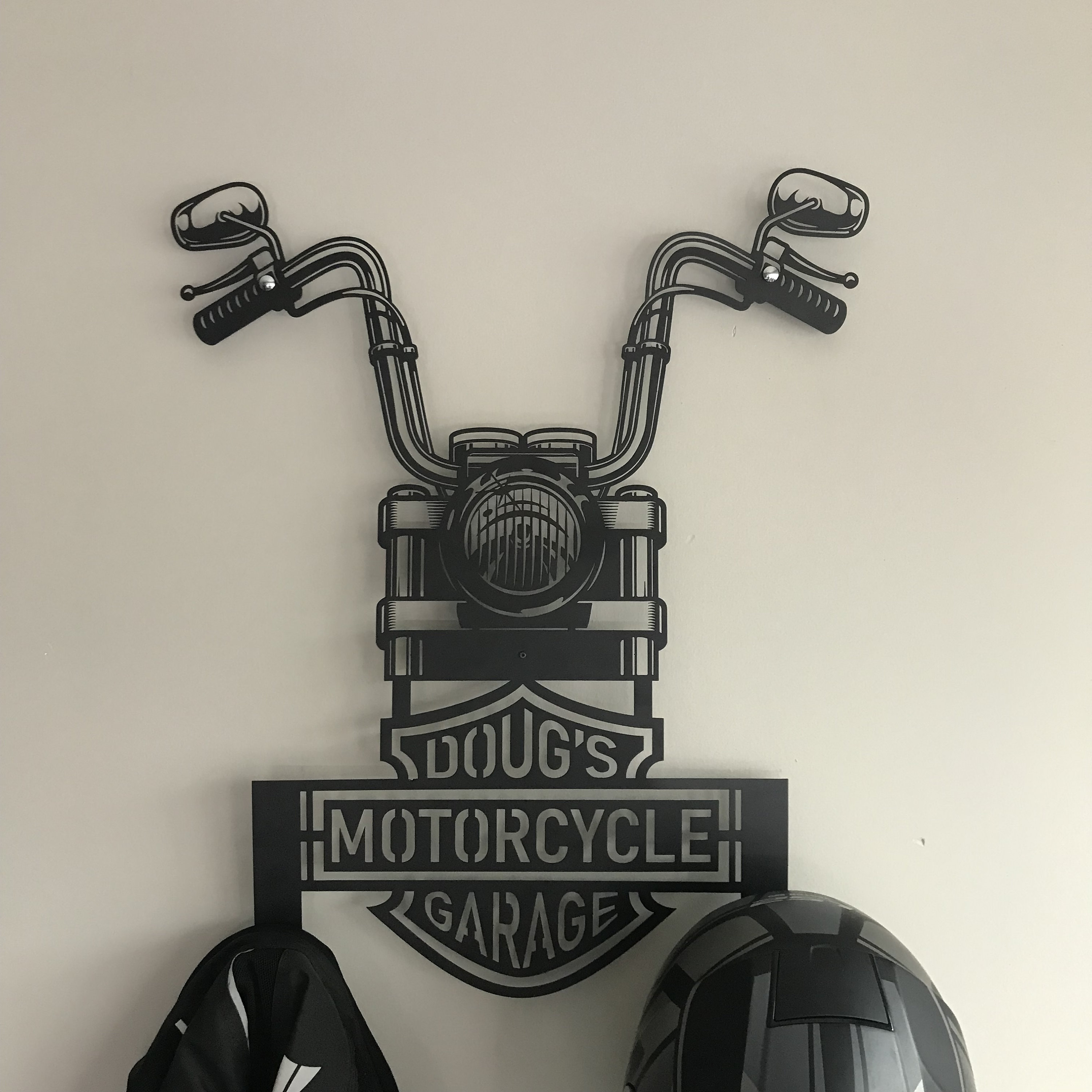 Custom Motorcycle Helmet Holder, Great Gift for Bikers