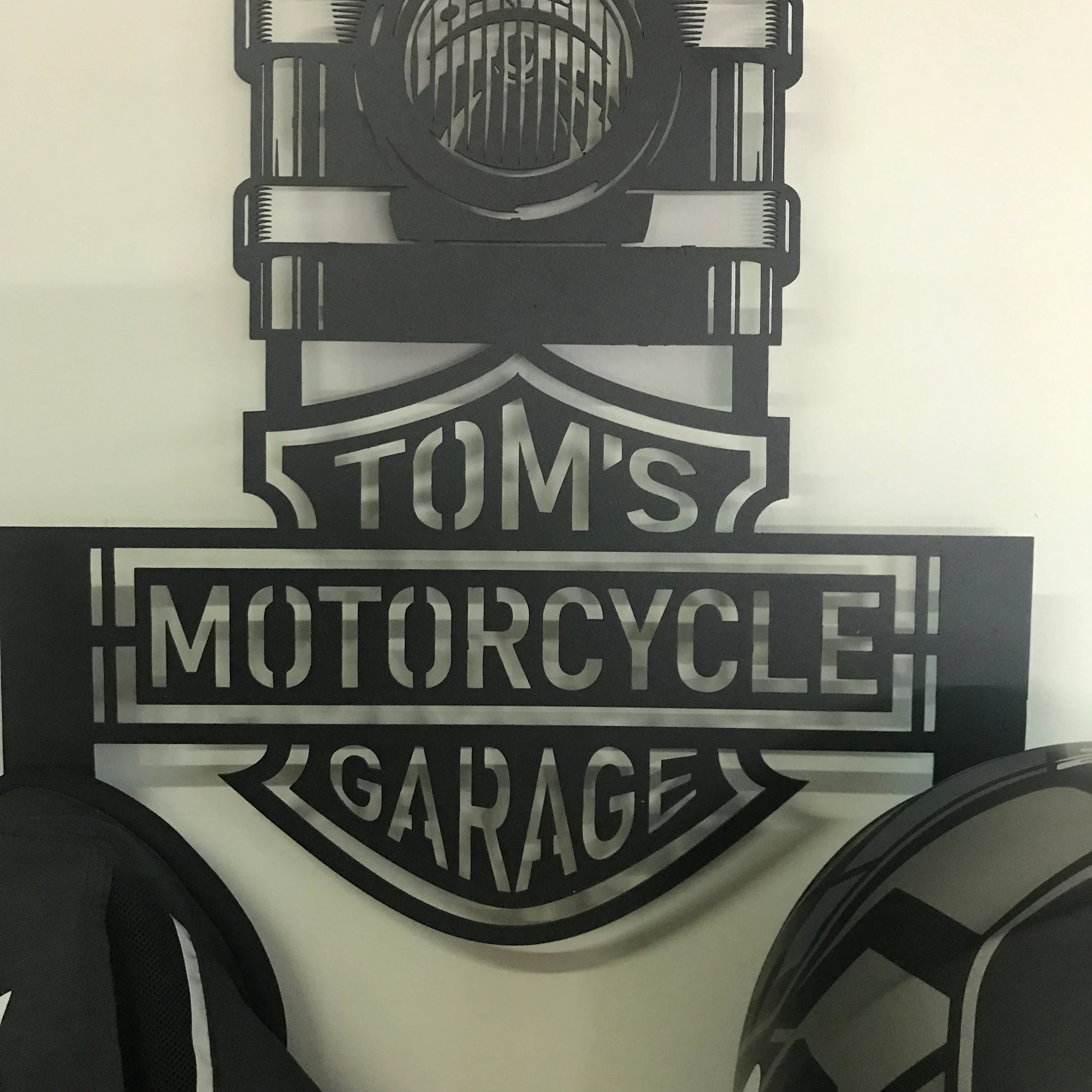 Custom Motorcycle Helmet Holder, Great Gift for Bikers