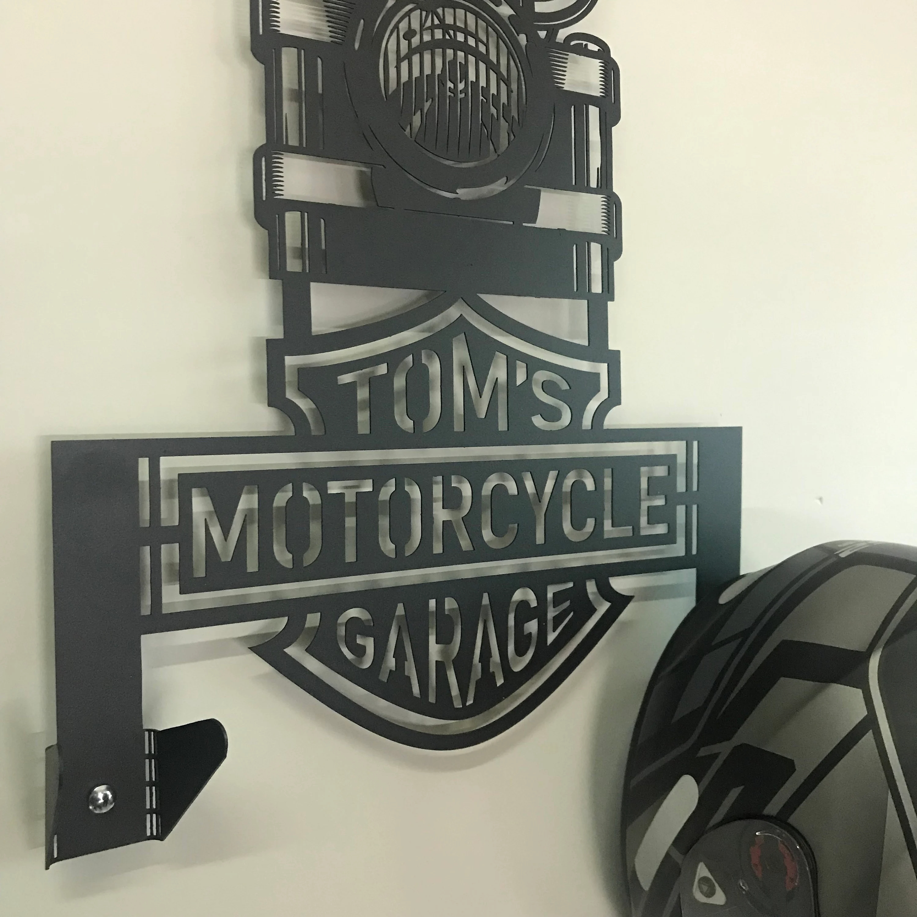 Custom Motorcycle Helmet Holder, Great Gift for Bikers