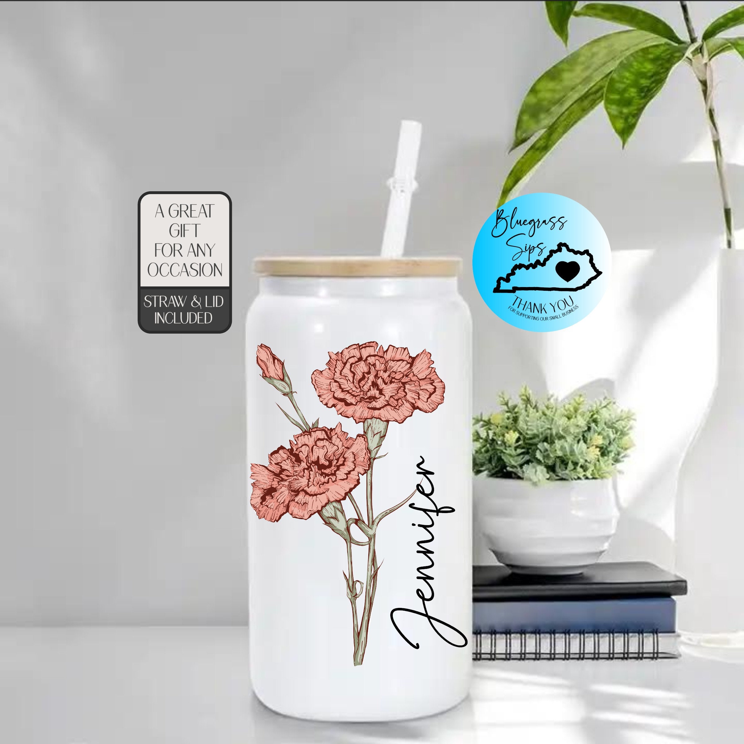 Personalized Color Birth Flower Cup With Name For Coffee,Tea,Drinks Lover🎁( Buy 3 Free Shipping)